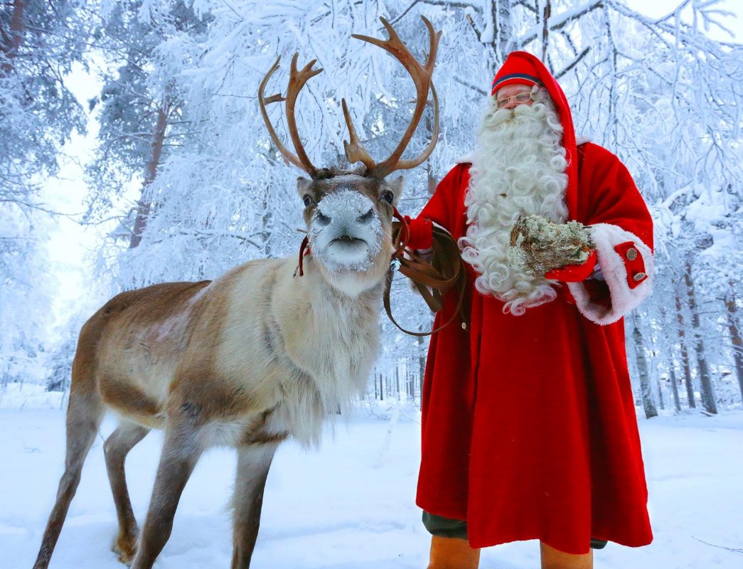 8. Christmas Nail Art with Reindeer and Santa Claus - wide 7