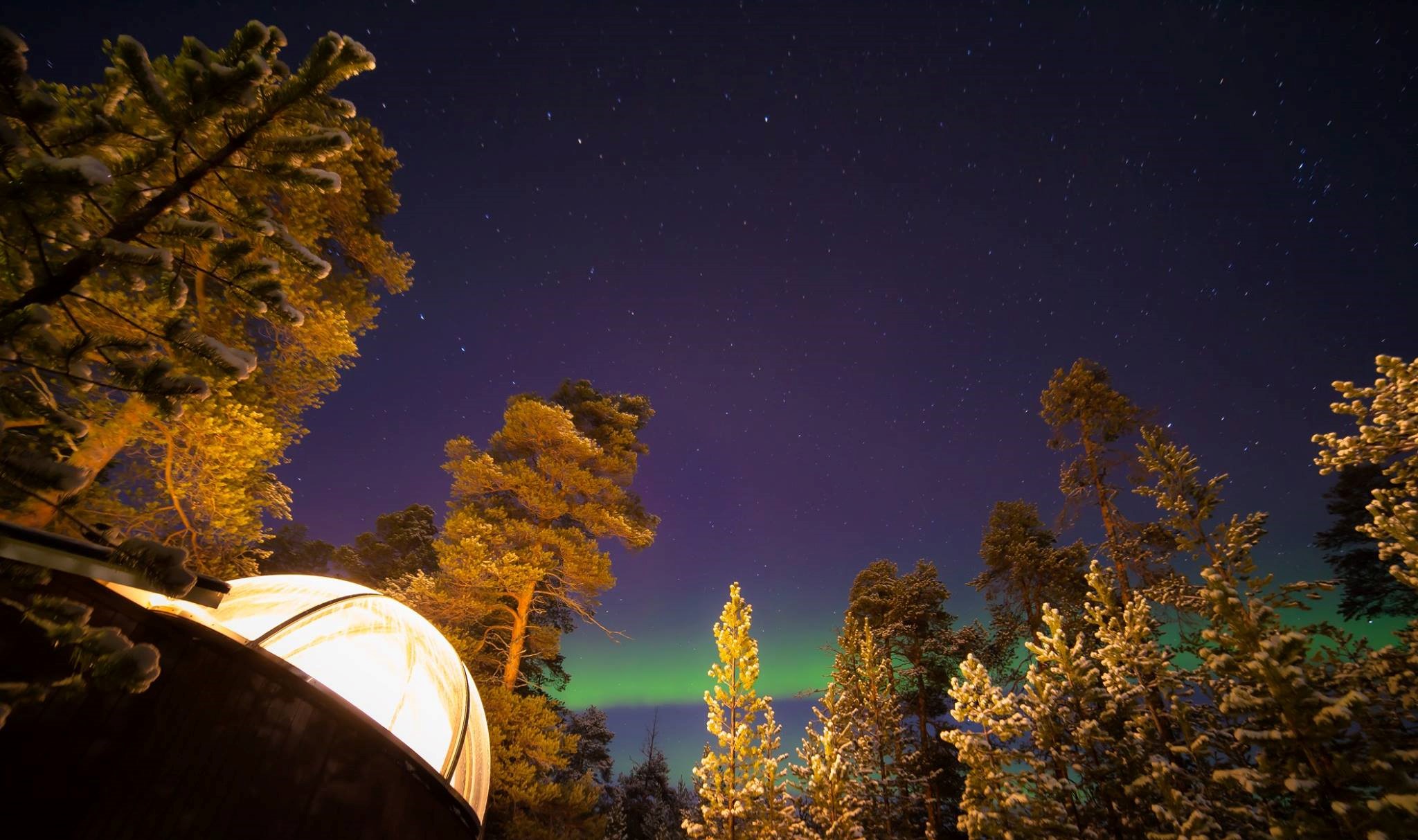 Wilderness Hotel Nellim Aurora Bubbles