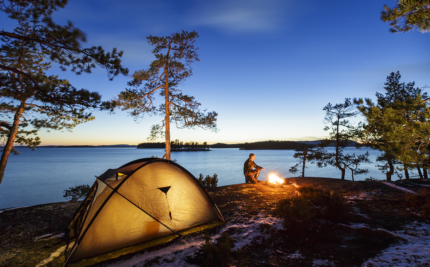 camping tour in finland