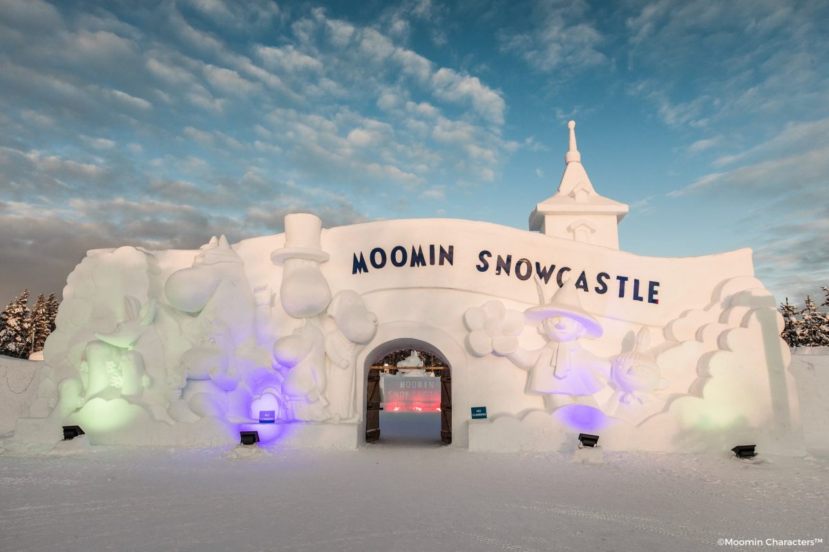 moomin snowcastle village claus santa winter rovaniemi